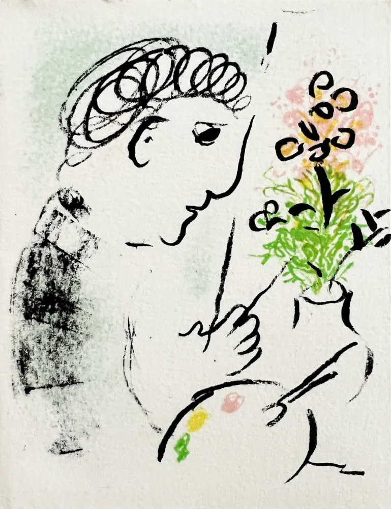 石版画 Chagall - New Year's Card