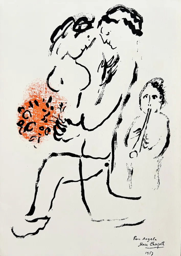 石版画 Chagall - New Year's Card