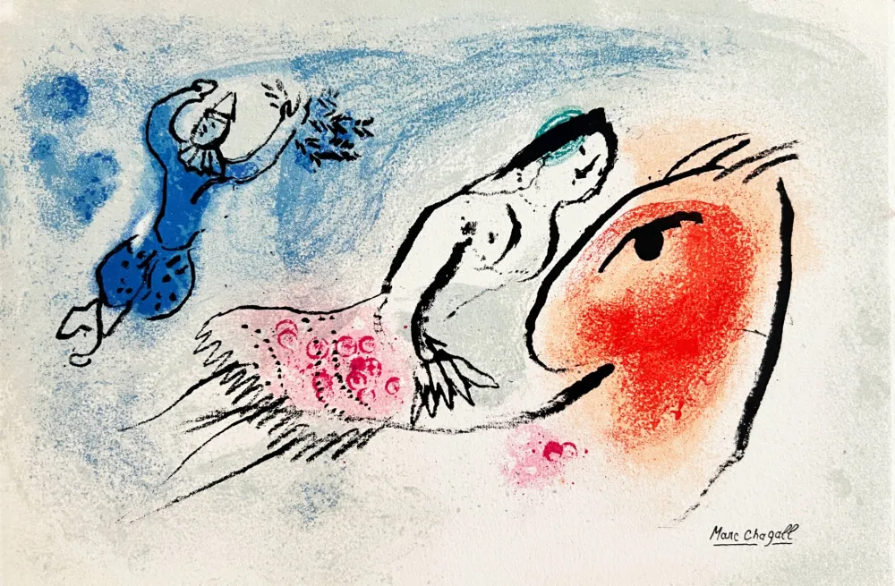 石版画 Chagall - New Year's Card