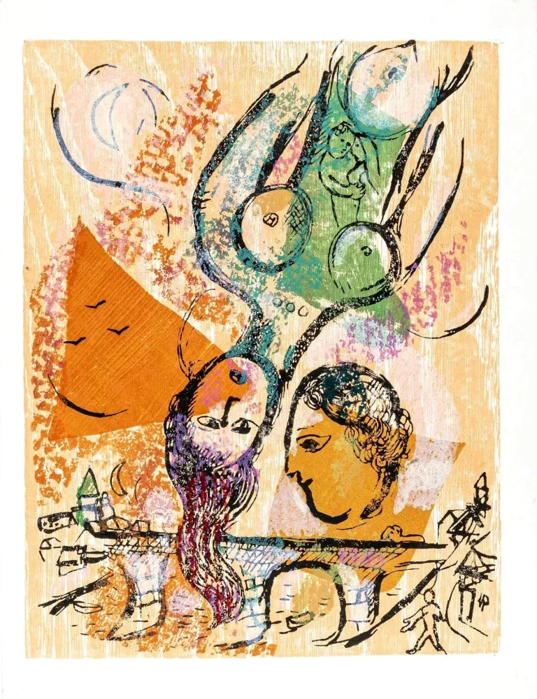 木刻 Chagall - Poèmes, Planche XXIV