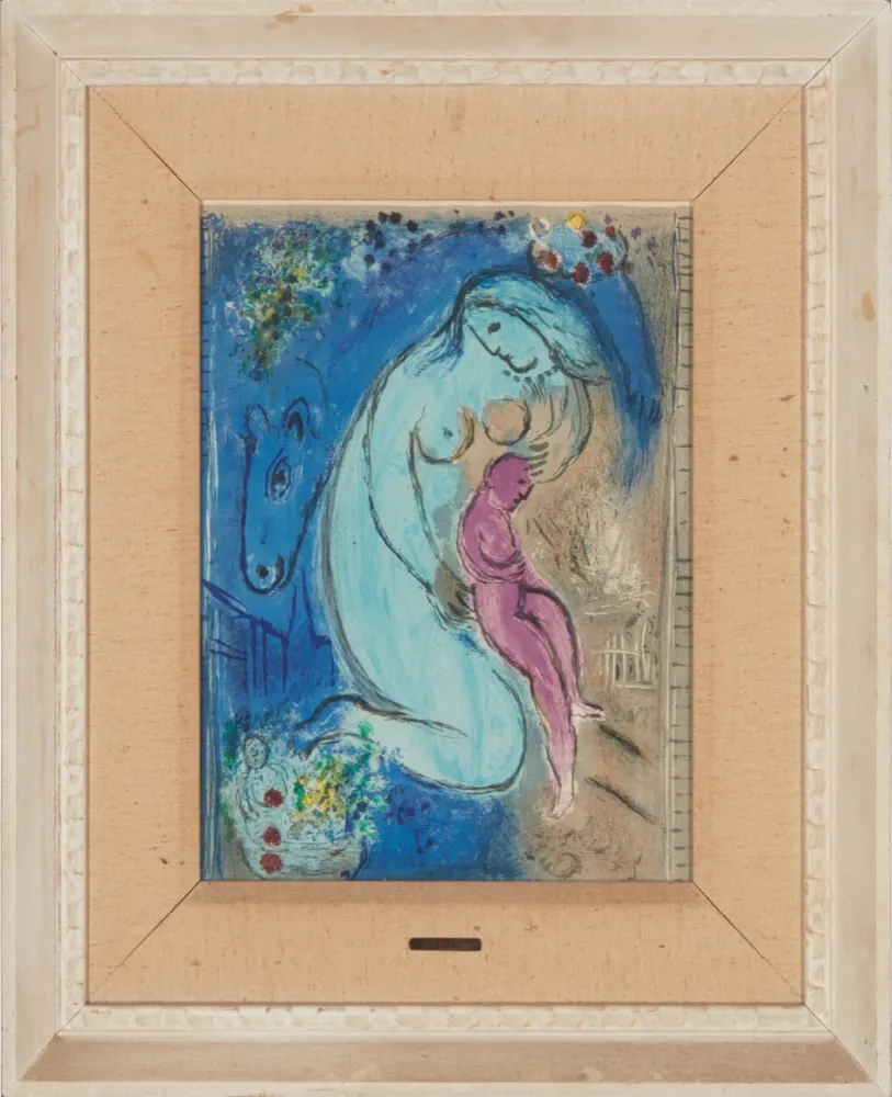 石版画 Chagall - Quai aux Fleurs