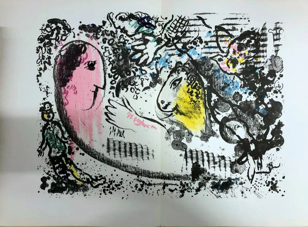 石版画 Chagall - Rêverie
