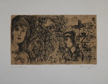 石版画 Chagall - Souvenance, 1969 - Hand-signed