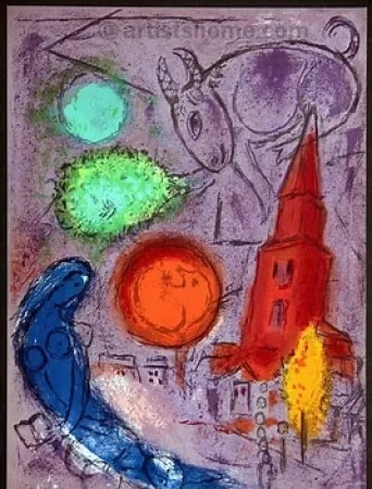 无技术 Chagall - St,Germain des Pres