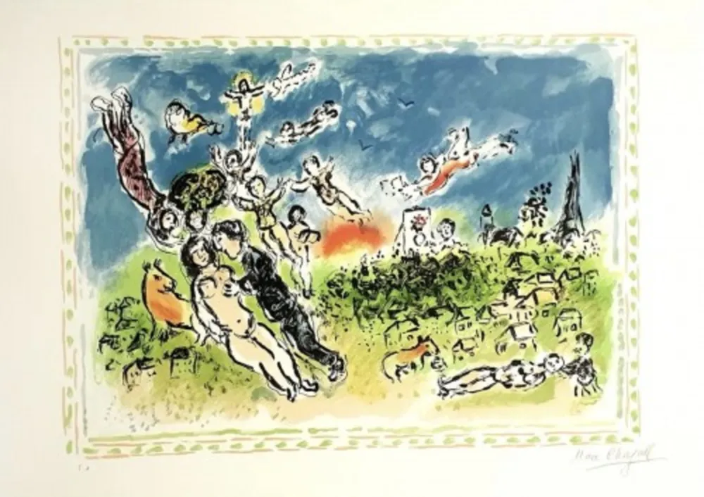 石版画 Chagall - Summer's Dream