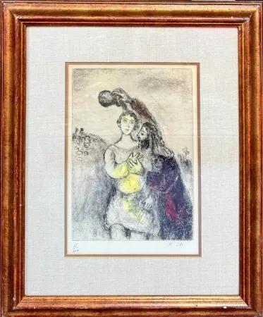 蚀刻版画 Chagall - The Anointing of Saul