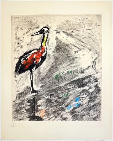 蚀刻版画 Chagall - The Heron
