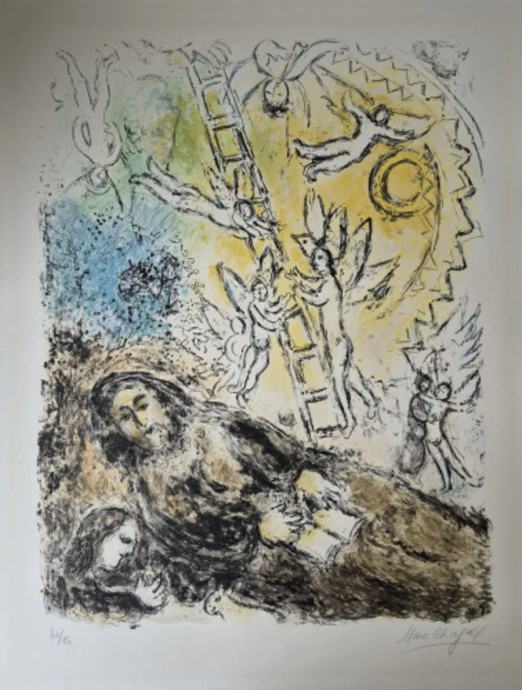 石版画 Chagall - The Prophet