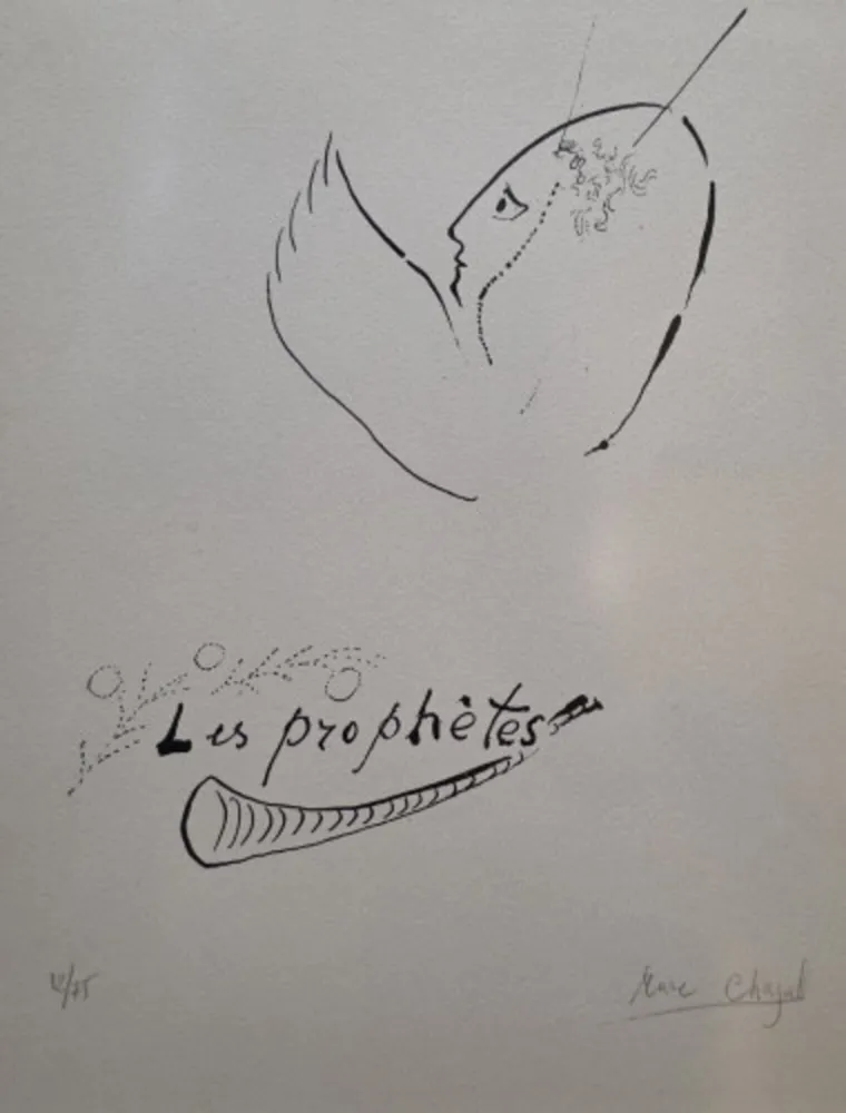 石版画 Chagall - The Prophets