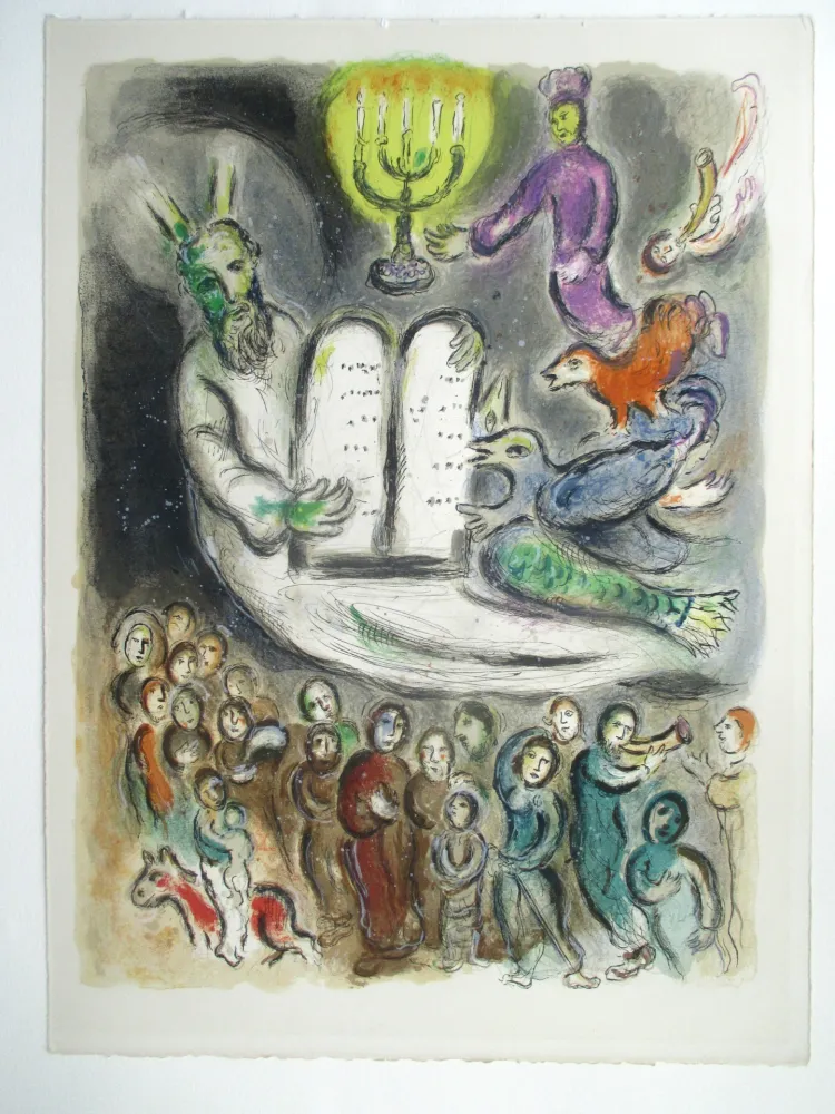 石版画 Chagall - The Story of Exodus
