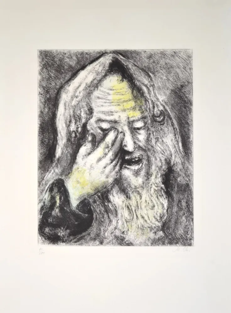 版画 Chagall - The suffering of Jeremiah - MCH103