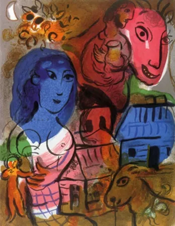 石版画 Chagall - Untitled