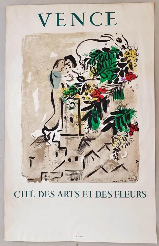 石版画 Chagall - Vence Cite des Arts et des Fleurs