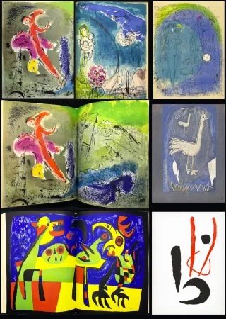 插图书 Chagall - VERVE Vol. VII. N° 27-28. VISIONS DE PARIS - 34 lithographies (1953)