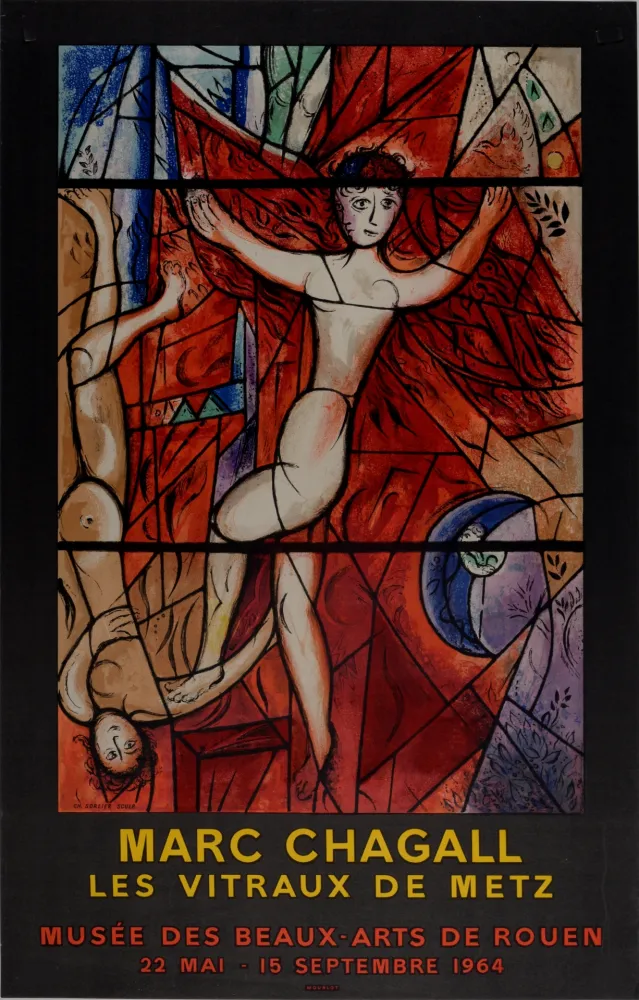 石版画 Chagall - Vitraux de Metz, le Songe de Jacob, 1964