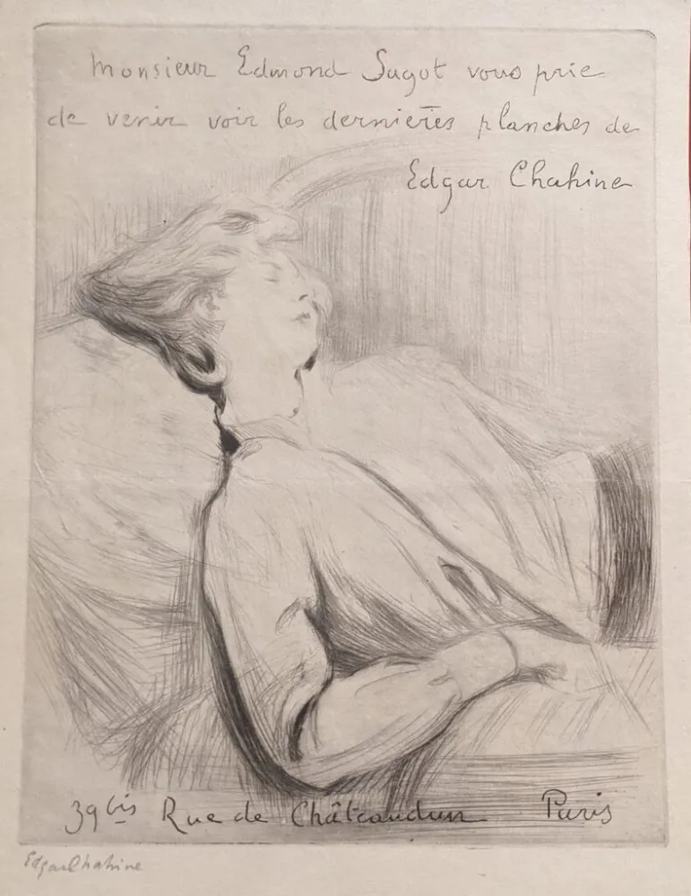 版画 Chahine - Invitation