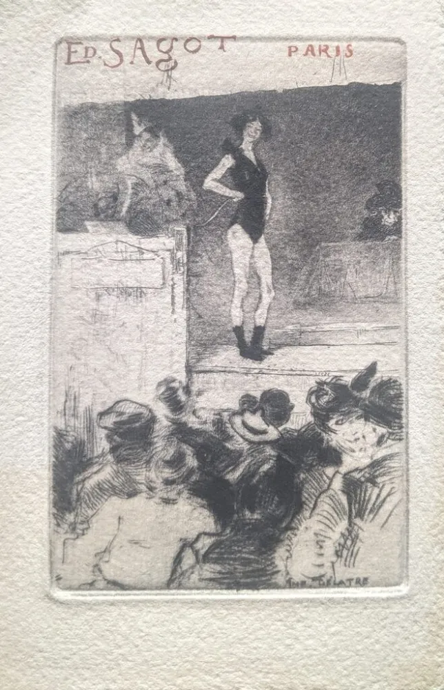 干刻版画 Chahine - L' Invite Après la Parade