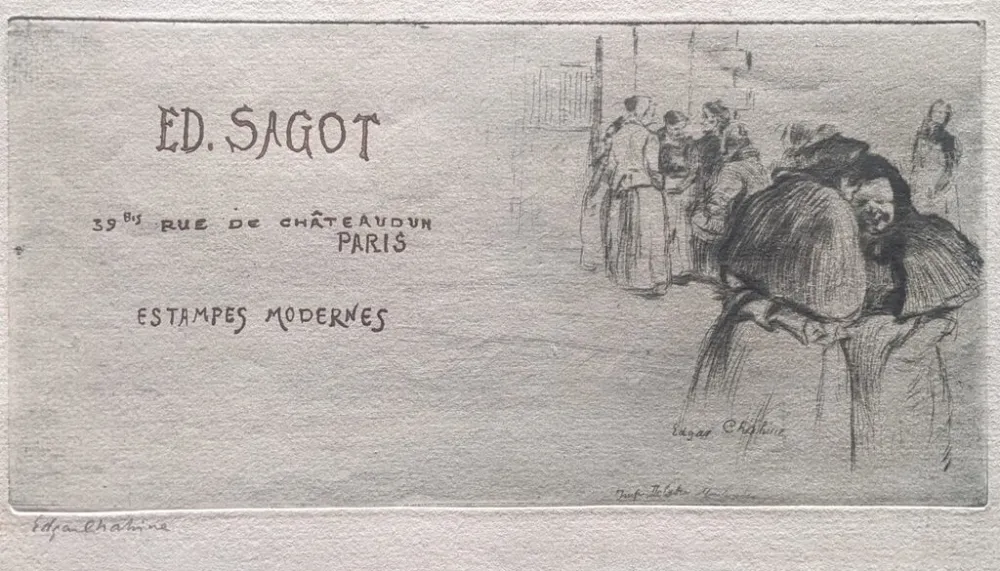 版画 Chahine - Les Pauvresses