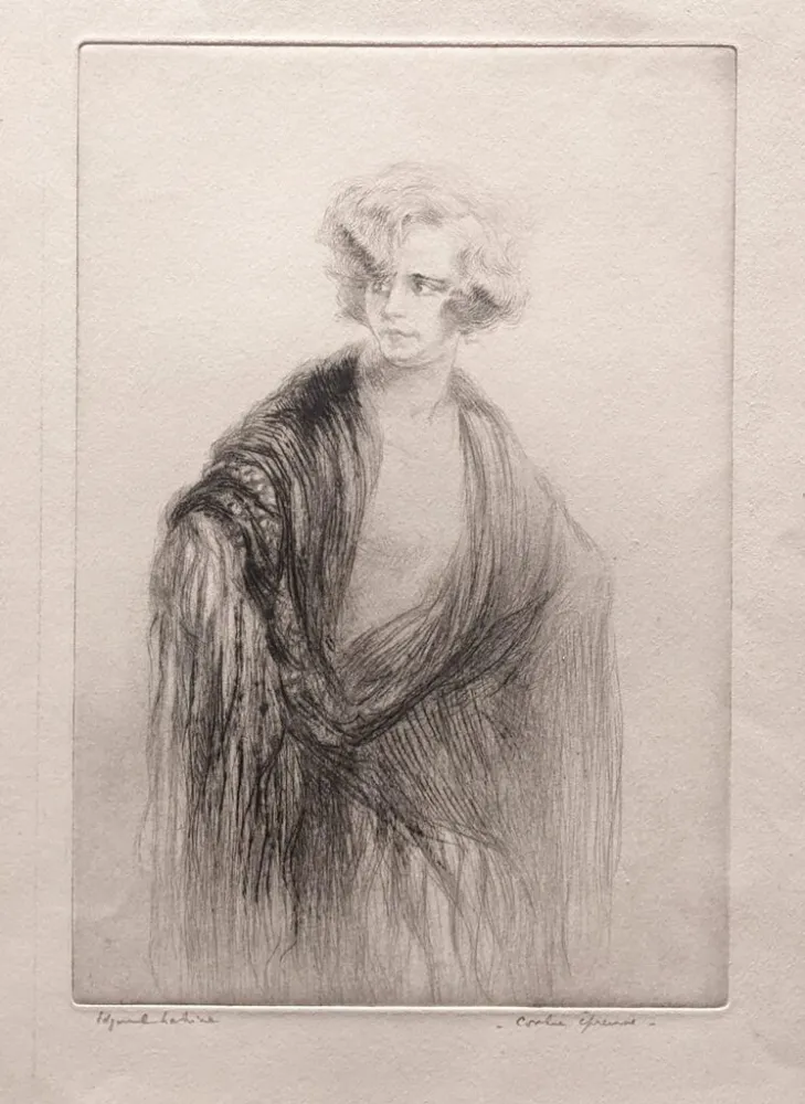 干刻版画 Chahine - Venise: Nina