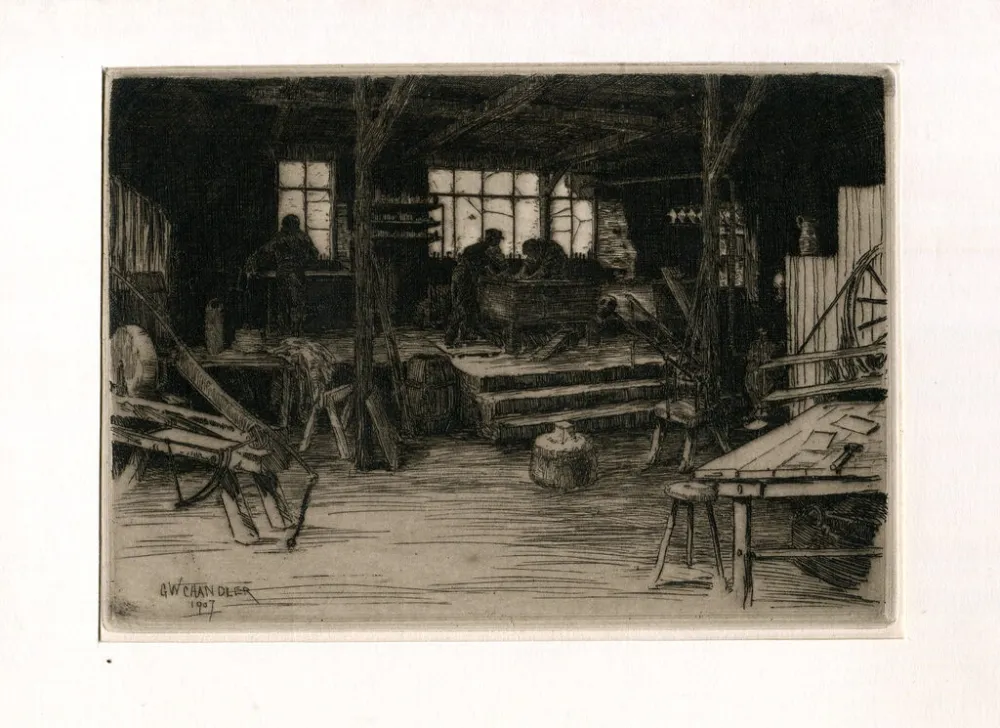 版画 Chandler - Chez le Planeur