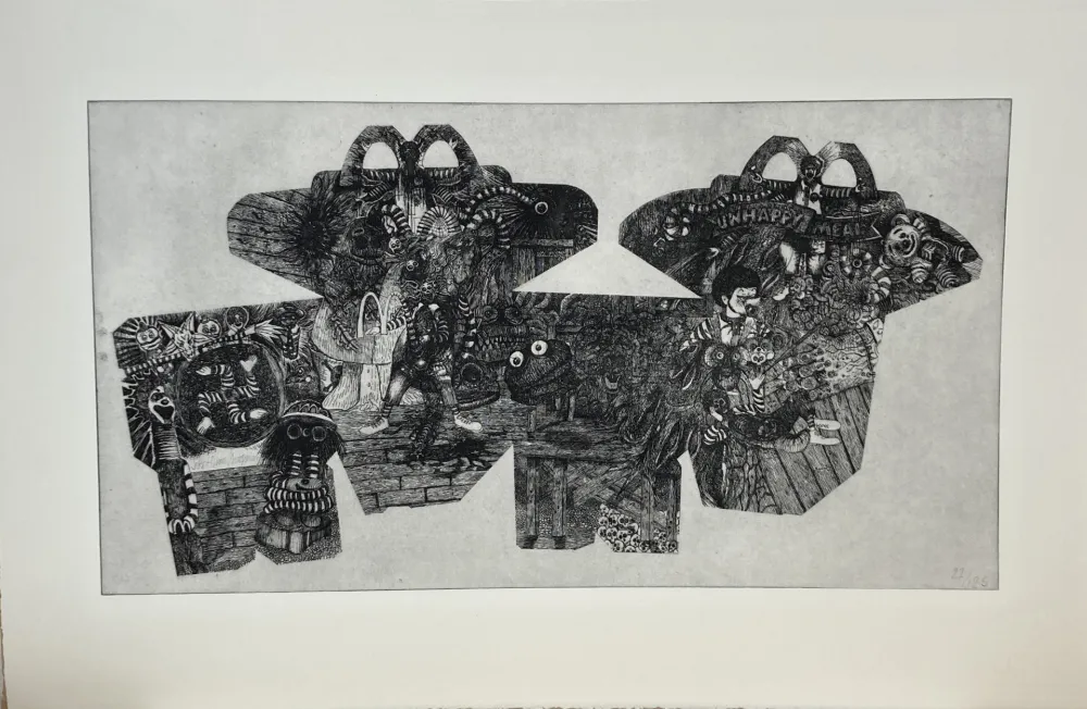 蚀刻版画 Chapman - Unhappy Meal, 2002