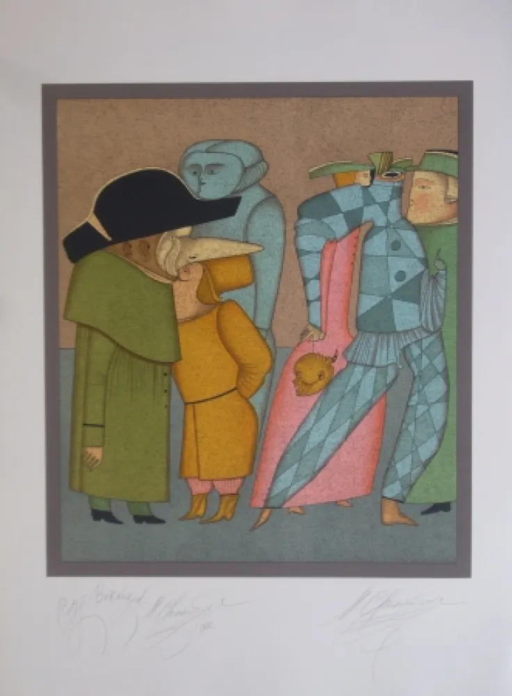 石版画 Chemiakin - Carnaval