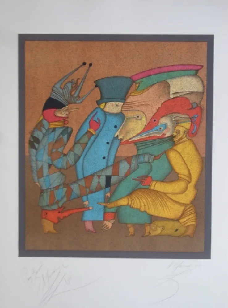 石版画 Chemiakin - Carnaval