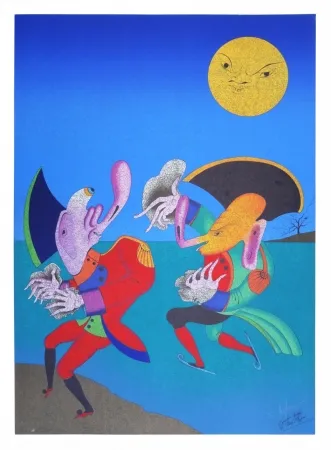 石版画 Chemiakin - Carnaval de St Petersbourg