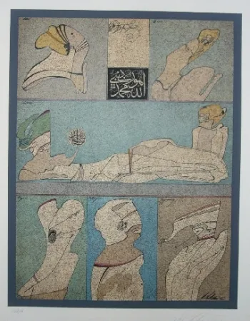 石版画 Chemiakin - Ecritures