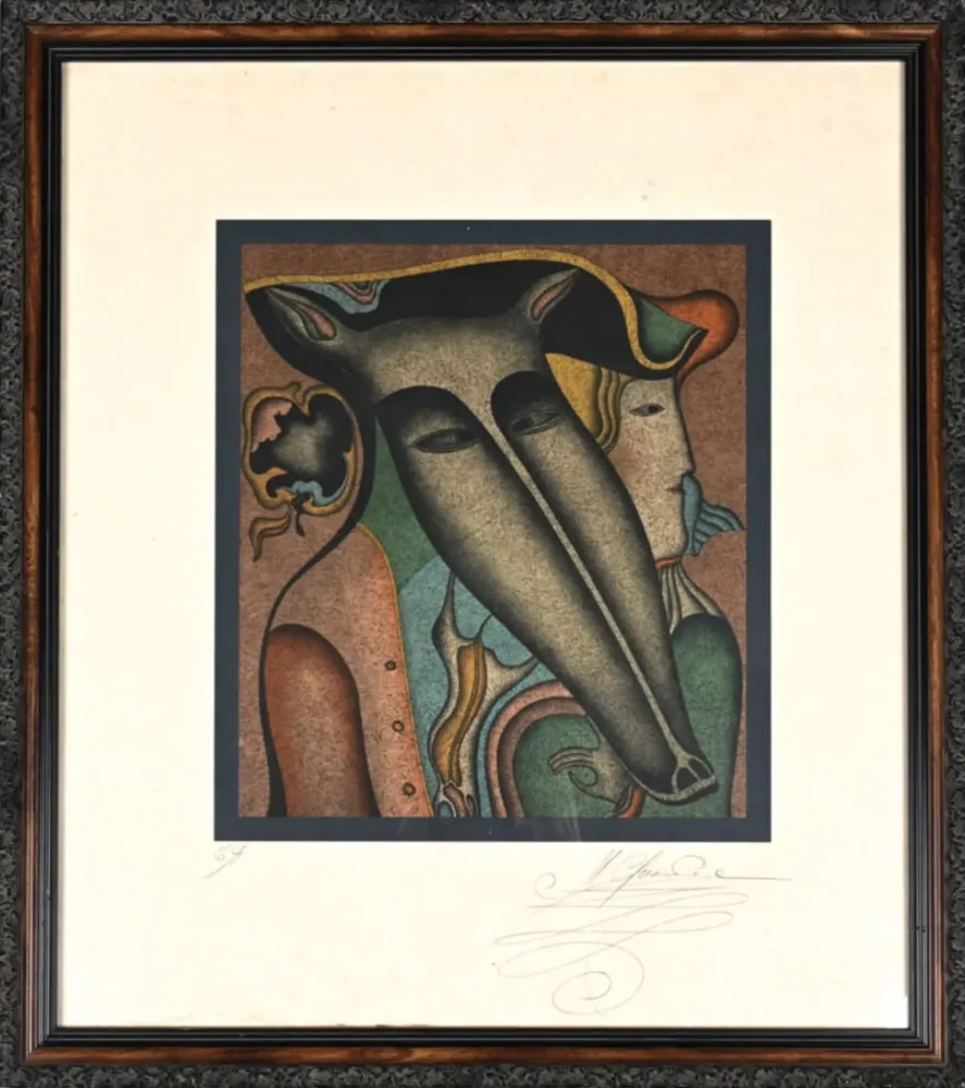 石版画 Chemiakin - Gendarme and Rebecca