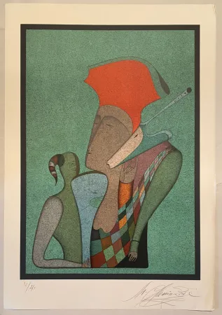 石版画 Chemiakin - Grand carnaval de Saint Pétersbourg