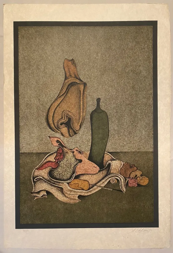 石版画 Chemiakin - Nature morte