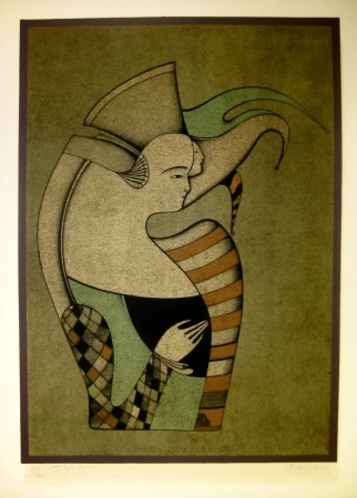 石版画 Chemiakin - Personnage fantastique