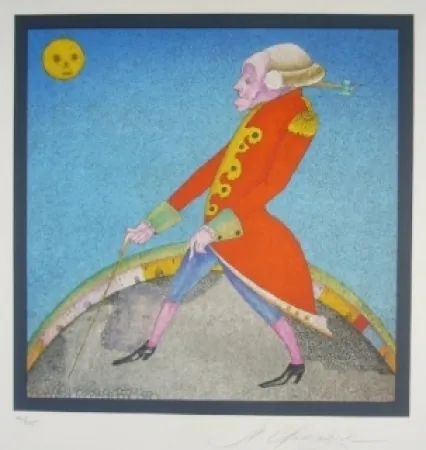 石版画 Chemiakin - Suite Carnaval de Saint Petersbourg 1