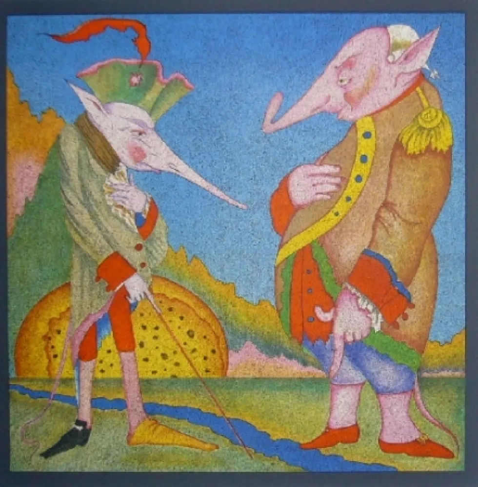 石版画 Chemiakin - Suite Carnaval de Saint Petersbourg 10