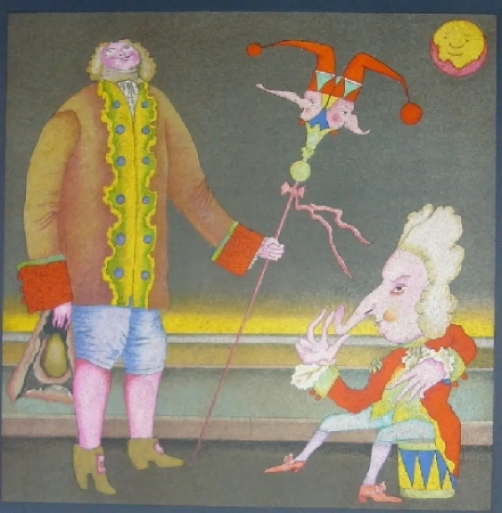 石版画 Chemiakin - Suite Carnaval de Saint Petersbourg 8