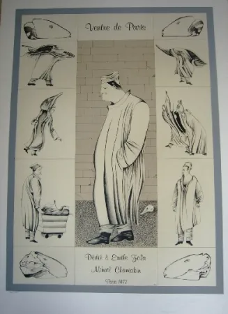 石版画 Chemiakin - Ventre de Paris 1