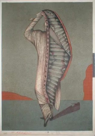 石版画 Chemiakin - Ventre de Paris 14