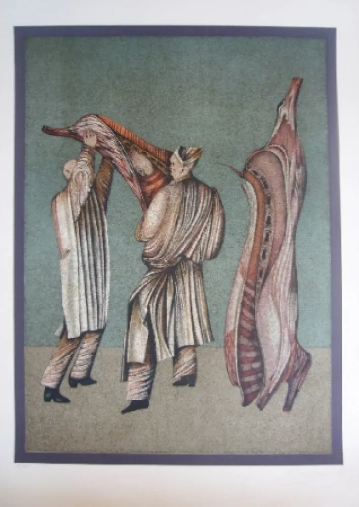 石版画 Chemiakin - Ventre de Paris 3