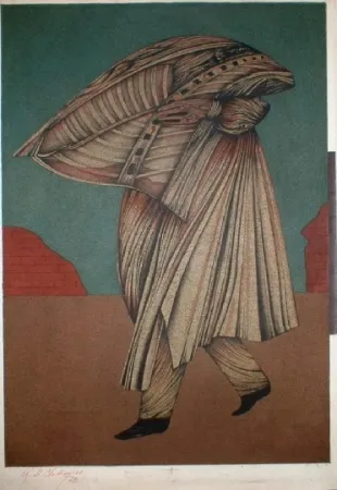 石版画 Chemiakin - Ventre de Paris 4