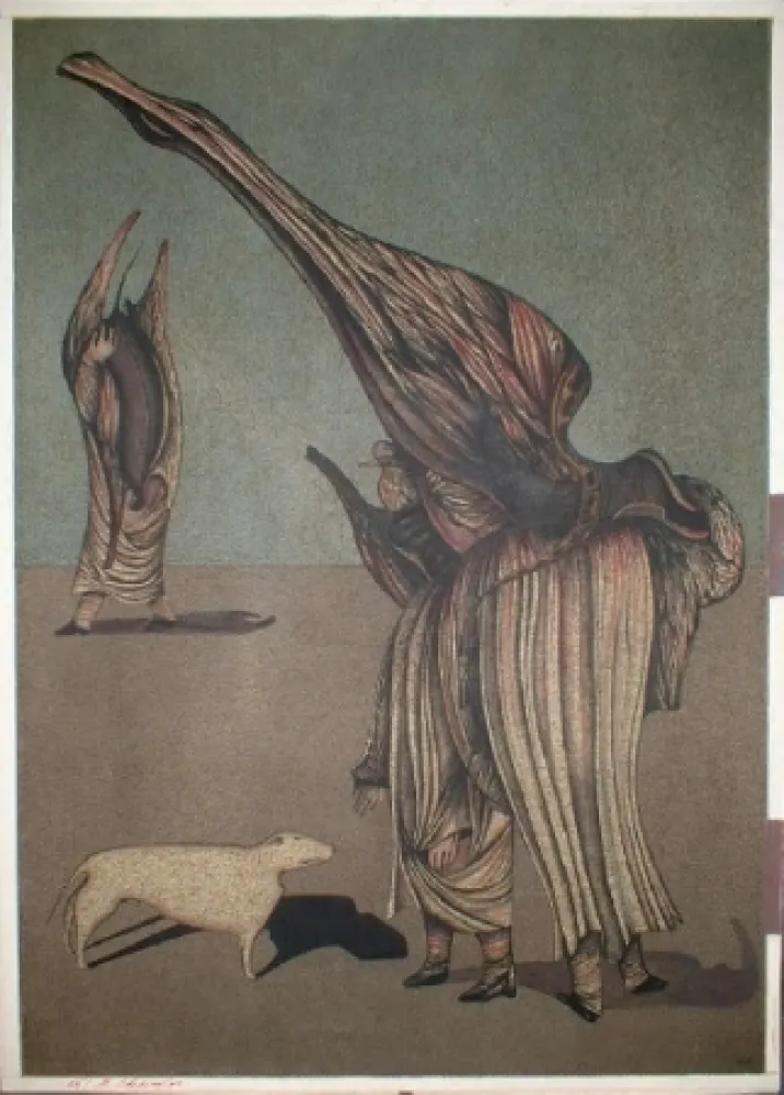 石版画 Chemiakin - Ventre de Paris 6