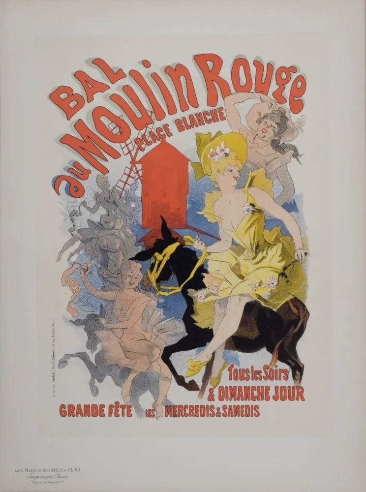 石版画 Cheret - Bal du Moulin Rouge, Les Maitres de L’Affiche