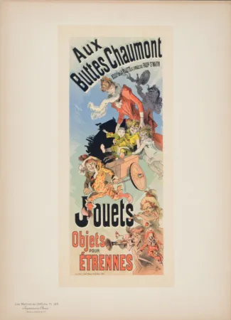 石版画 Cheret - Les Maîtres de l'Affiche : Aux Buttes Chaumont Jouets, 1898