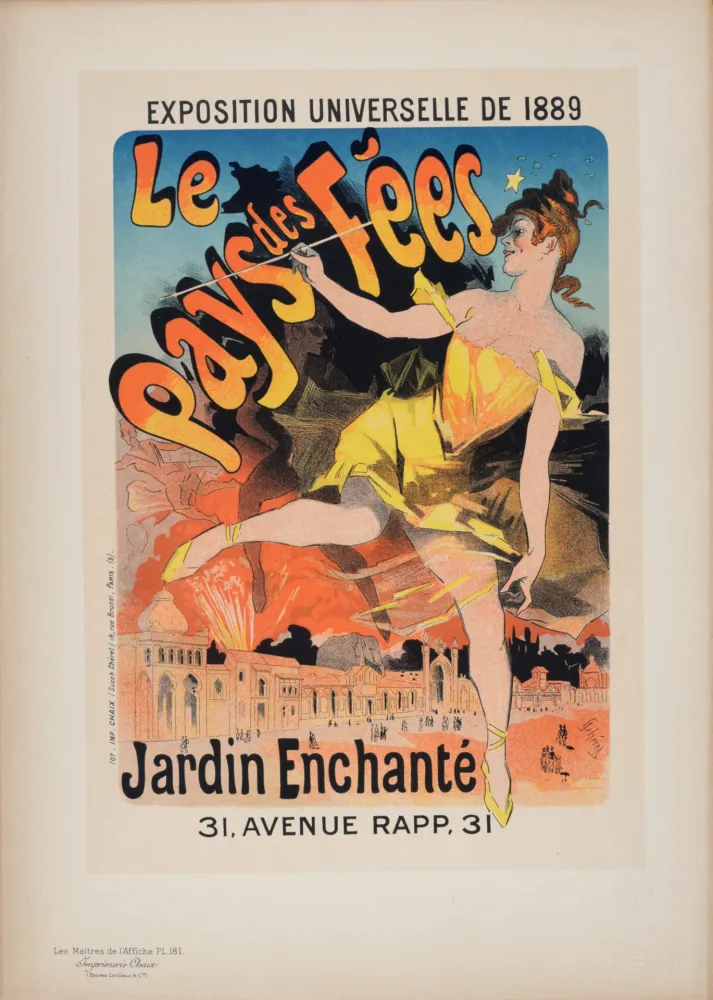 石版画 Cheret - Les Maîtres de l'Affiche : Le Pays des Fées, 1899