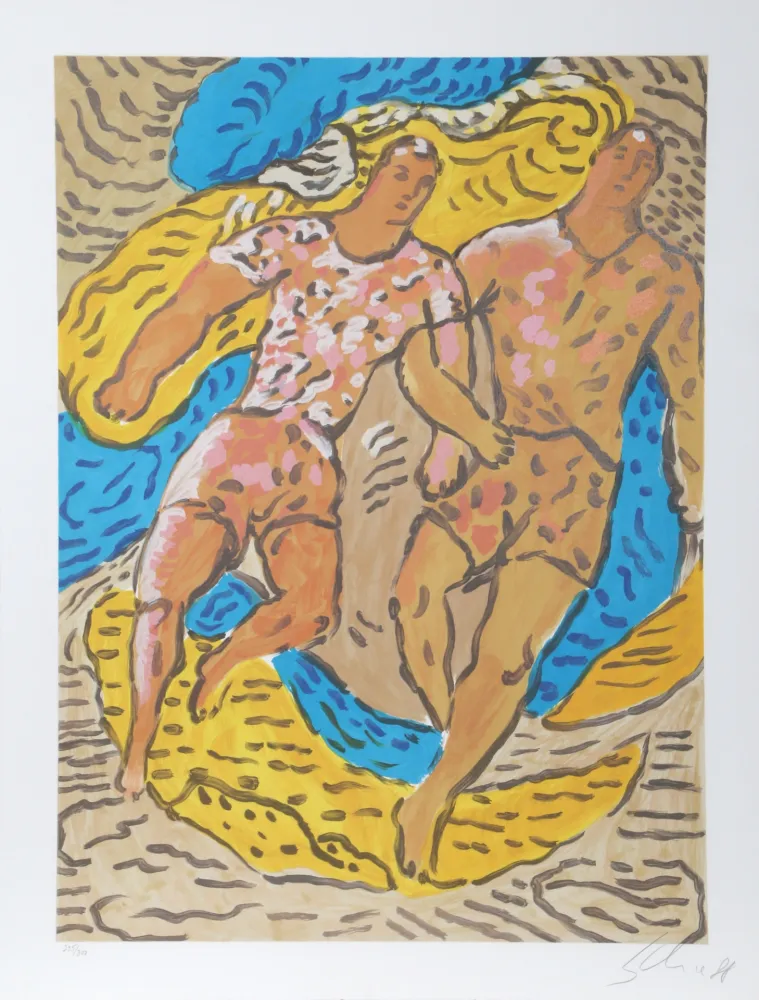 石版画 Chia - Athletes