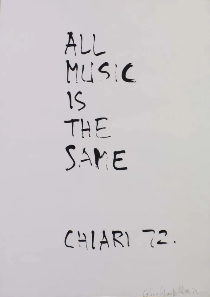 石版画 Chiari - ALL MUSIC IS THE SAME