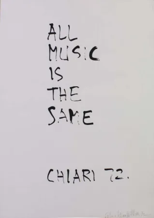 石版画 Chiari - ALL MUSIC IS THE SAME