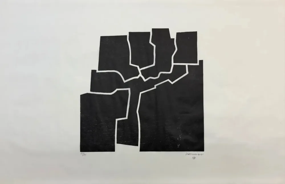 版画 Chillida - Beltza V