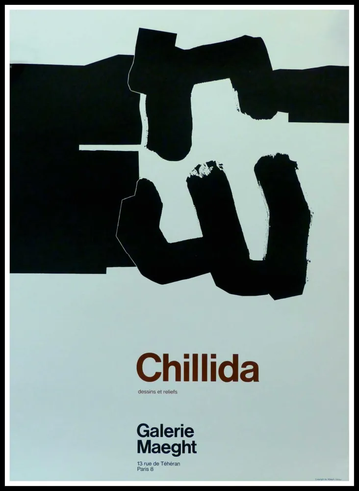 海报 Chillida - CHILLIDA - DESSINS ET RELIEFS GALERIE MAEGHT PARIS