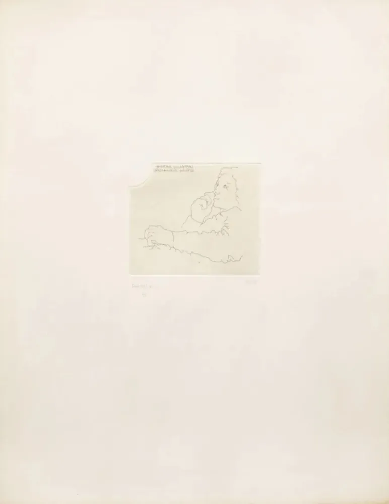 蚀刻版画 Chillida - Copernico ( Kopernikus)